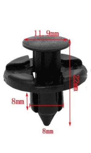 Car Body Rivet Push Pin Plastic Fastener Retainer Bumper Fender Trim Clips - Picture 65 of 106