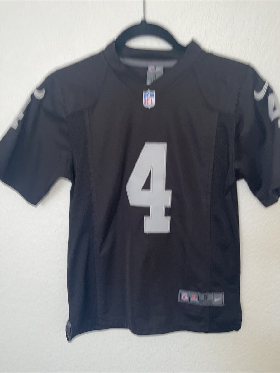 Nike Derek Carr #4 Oakland Raiders NFL Jersey Youth Size S Black