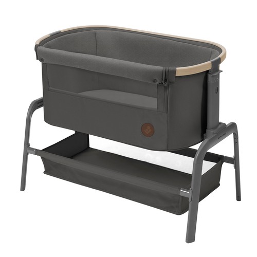 MaxiCosi Iora Next To Me Crib Bedside CoSleeper Cot RRP£200 Graphite
