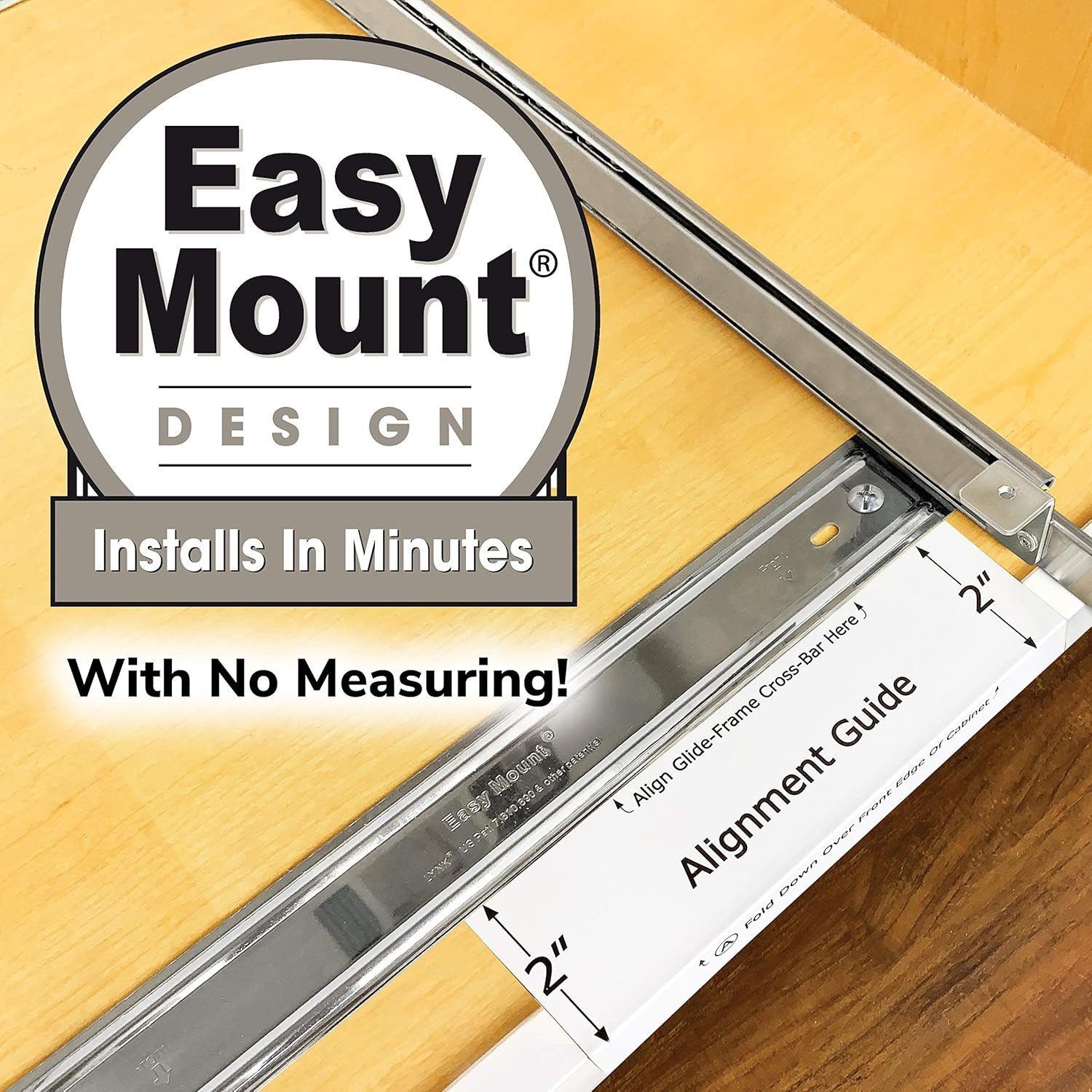 ® Pot and Pan Organizer for Cabinet - Pull Out Pan Organizer Rack - Slide Out Pa