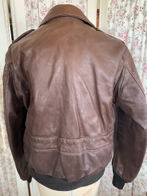 Schott Leather Bomber Jacket SZ 40 USA Made | eBay