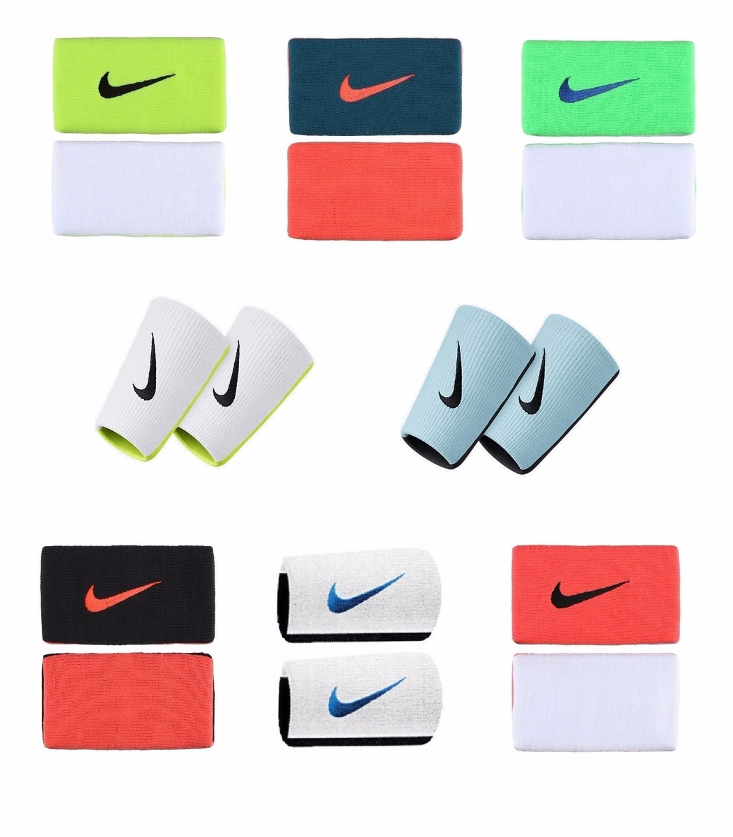 New Nike Premier Half & Half DoubleWide Wristbands Tennis Federer