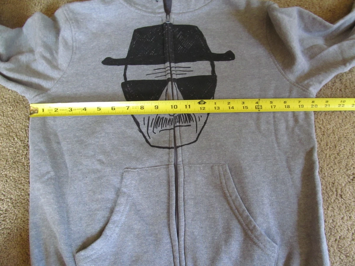 Breaking Bad Heisenburg/Walter White Hoodie Menu0026#039;s Size S Gray | eBay