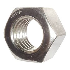 1-8 Hex Nut Stainless Steel Grade 18-8 Full Finished Qty 50