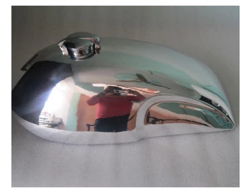 Triumph Norton Commando Triton Lyta Alloy Aluminum Gas Fuel Petrol Tank with Cap