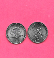 SOMALIA KM46 2000 UNCIRCULATED-UNC MINT-BU 10 SHILLING ELEPHANT CAMEL COIN