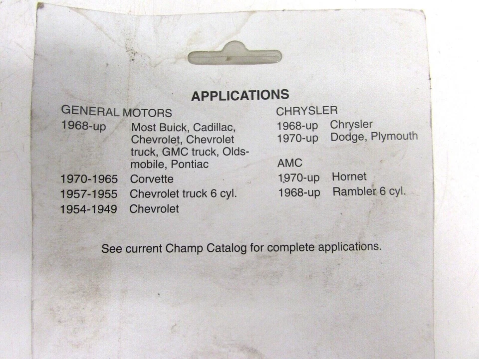 TAPA DE LLENADO DE ACEITE CROMADA CHAMP #7-1016 1968-UP GM, CHRYSLER, AMC Foto 3 de 3