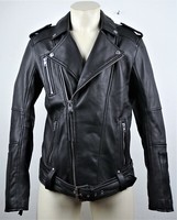 Tigha Bone Lederjacke Herren Leather Jacket Bikerstyle Black Gr.M Neu Mit Etiket