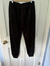 J Crew Women's Black Velour Joggar Pant Size Small