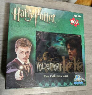 SEALED Visual Echo 3D Effect Harry Potter Voldemort Fire 500 pc Puzzle 