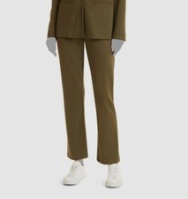 235 Max Mara Women's Green Straight-Leg Knit Trousers Pants Size L