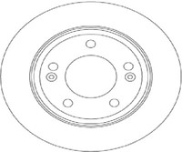 TRW 2X Bremsscheibe Hinten Ø262 Mm FüR Hyundai Ioniq AE 1.6 Gdi Hybrid Elantra