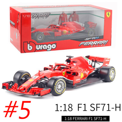 Bburago 1:18 2018 FERRARI FORMULA 1 F1 SF71-H #5 Sebstian Vettel Car Model