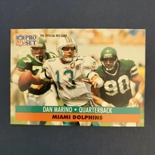 DAN MARINO - 1991 PRO SET FOOTBALL CARD  #210 PACK FRESH LOOK!!!
