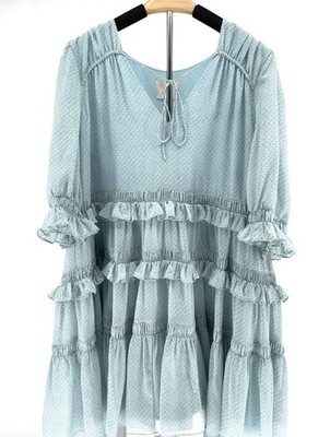 NWT Cinq À Sept Cryssa Puff Sleeve Short Mini Dress or Tunic Sz 14
