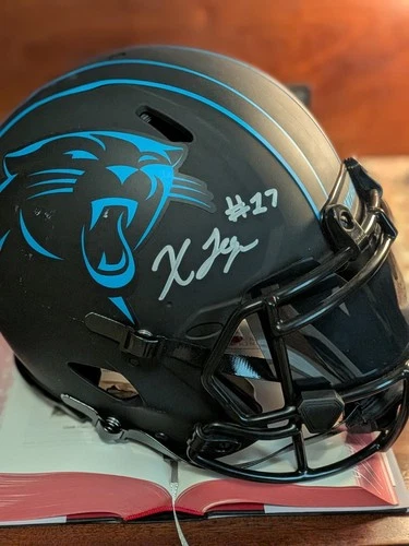 Xavier Legette Signed Carolina Panthers Full Size Eclipse Replica Helmet BAS