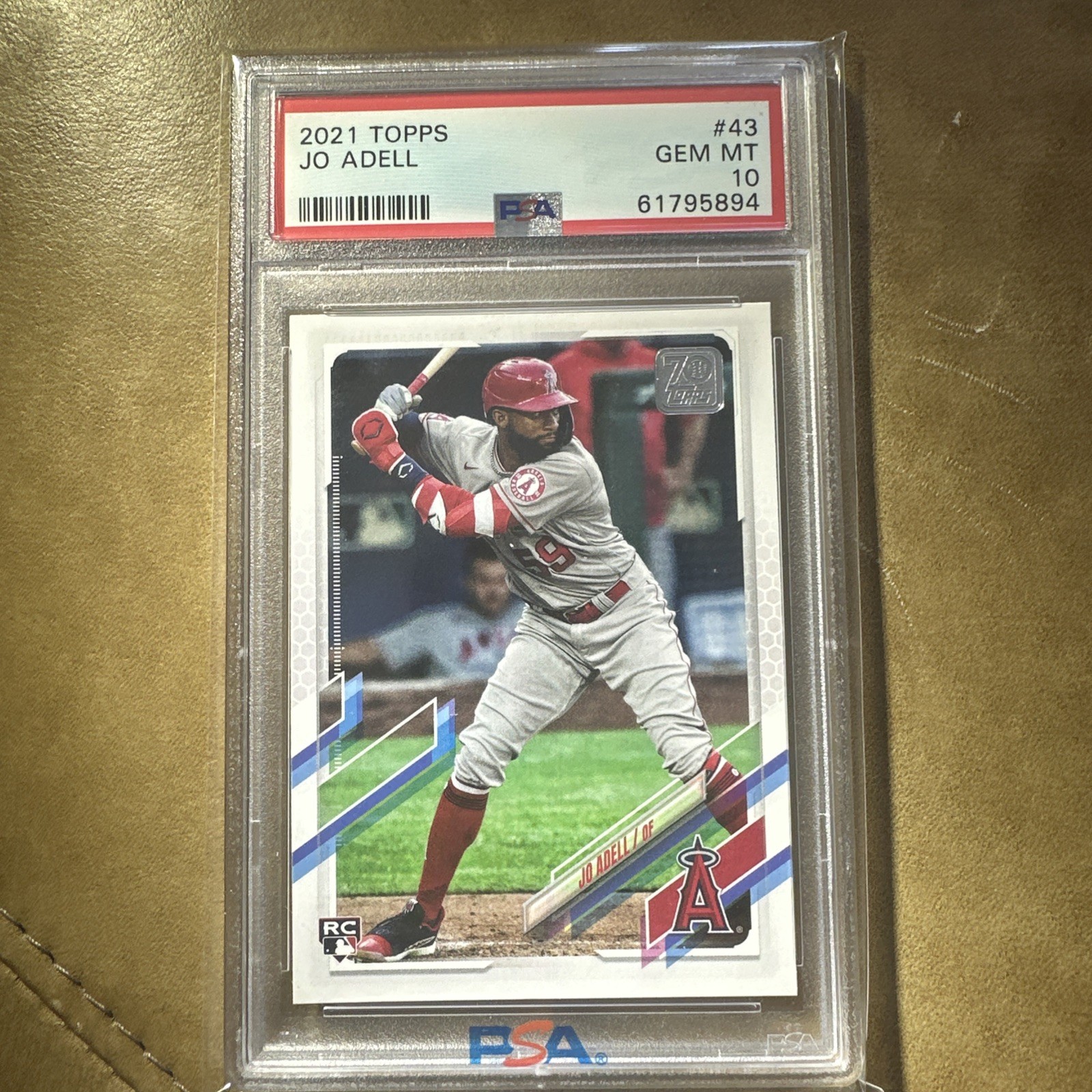2021 Topps Series 1 Jo Adell RC #43 Rookie Card PSA 10 Gem Mint LA Angels