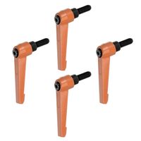 4 StüCk Klemmhebel Griff M8 X 20Mm AußEngewinde Schrauben Spritzbeschichter Kohl