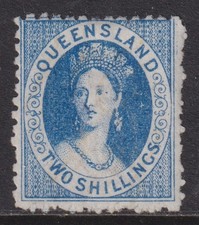 Queensland 1880 SG 118 MLH VF /CAT VALUE $120