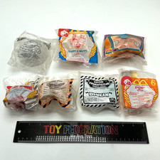 LOT OF 7 90's Fast Food Kids Meal Toys - McDonald's, Burger King, Radio Grill