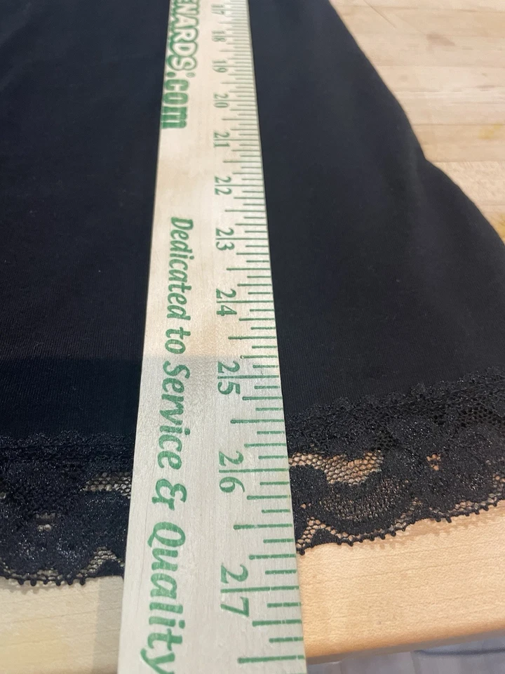 Camiseta sin mangas No Boundaries Juniors Y2K Cami XL negra con ribete de encaje retro caprichoso indie Foto 4 de 4