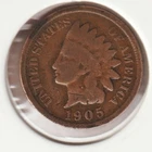 US Rare Old West 1905 Indian Head Penny Coin American Collection Shield Cent USA
