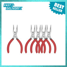 Needle Nose Pliers 5 Inch Set, High Carbon Steel, Jewelry Craft, Electricians
