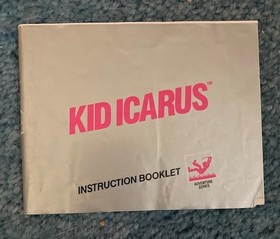 "RARE" Kid Icarus *5 Screw* (Nintendo NES, 1987) - Cartridge Sleeve & Booklet