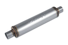Street Max- Sm104244 Round Body Muffler - 2 Center In 2 Center Out