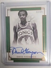 2016-17 National Treasures Signatures David Thompson Auto Bronze SP /25  