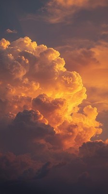 Golden Hour Sky Cloud Aesthetic Phone Wallpaper Sunset Background HD