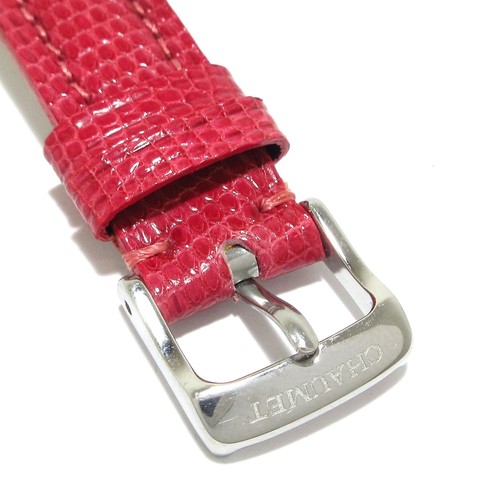 Auth CHAUMET Stile de Chaumes Style Rectangle - 1******** Pink Wrist Watch - Picture 6 of 12