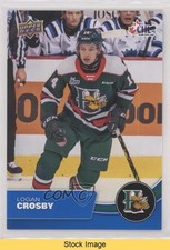 2021-22 Upper Deck CHL Blue Logan Crosby #236 READ b3q