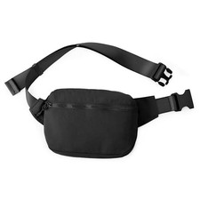 2L Belt Bag for Women Men, Crossbody Fanny Packs with Adjustable Strap Black
