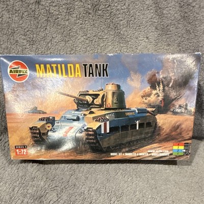 Airfix Matilda Tank 1:72 Scale Plastic Model Kit Series 1 Green Age 8-11 Years