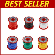 Premium 10 AWG Silicone Wire Kit - 60 ft Total, 6 Colors for DIY Projects