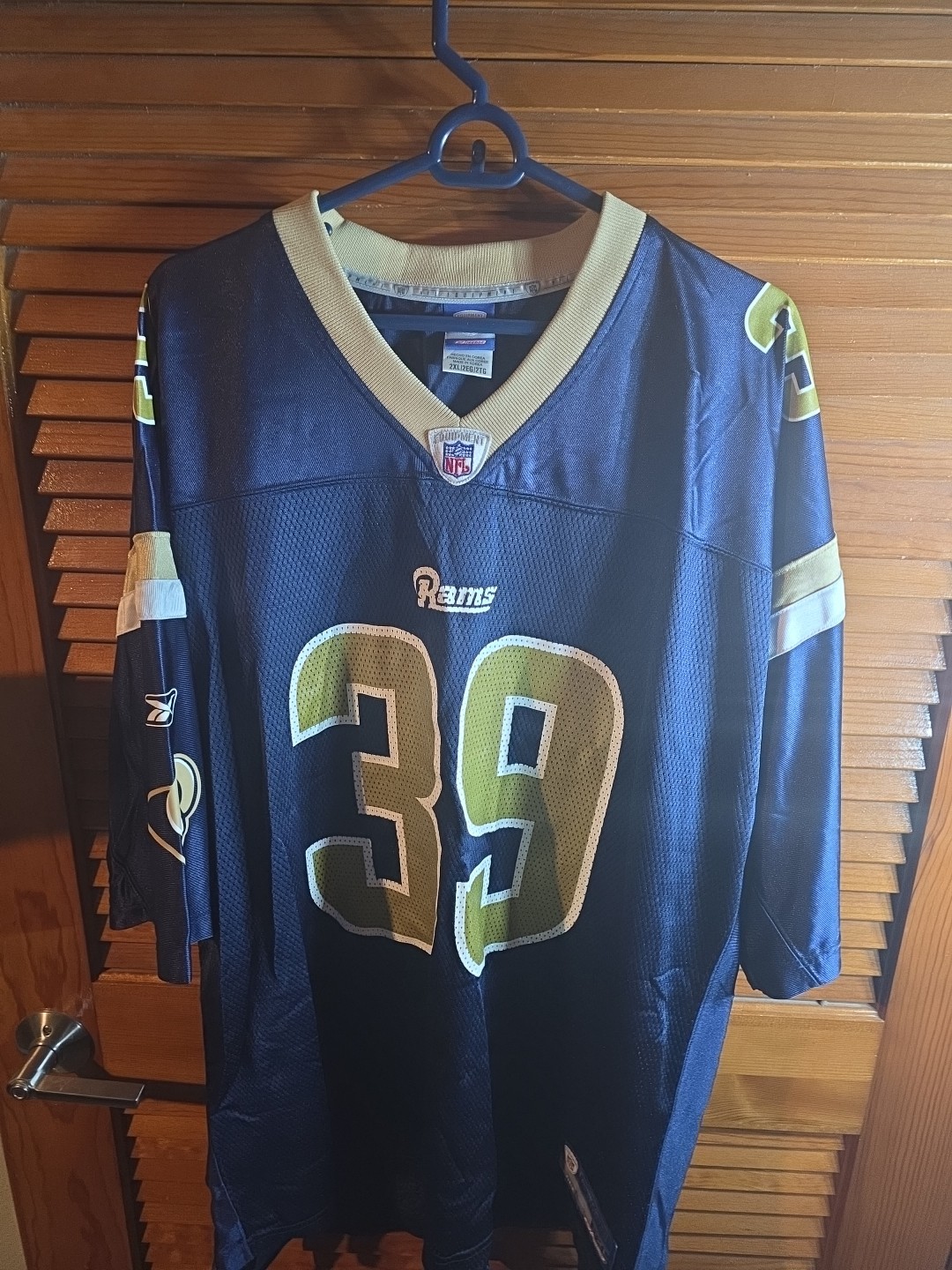 St Louis Rams Steven Jackson #39 Reebok On Field Blue Jersey Size 2XL XXL