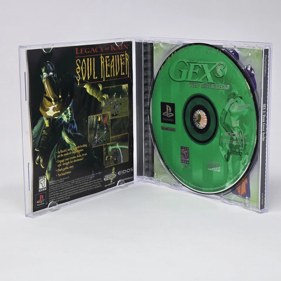 Gex 3: Deep Cover Gecko (PlayStation 1 PS1) CIB COMPLETE & TESTED - Image 2 of 3