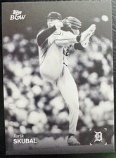 2025 Topps Black and White #52 Tarik Skubal, Detroit Tigers