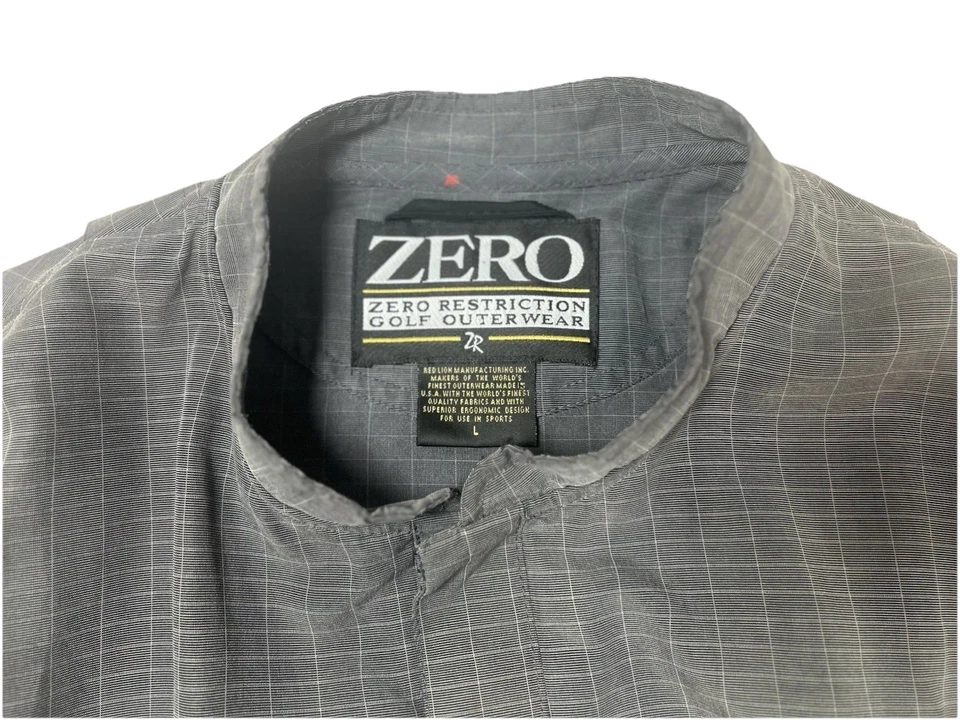 Zero Restriction Mens Golf Outerwear Size L Gray Pullover Sleeveless Colonial - Image 3 of 4