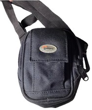 Lowepro Ridge 10 Small Camera Case Black Pouch Belt Loop Zipper Front Pocket