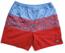 Vineyard Vines Elastic Swim Trunks Shorts Mens XL Mesh Lined Fish Pockets Blue