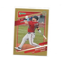 2021 Panini Donruss Baseball #119 KOLE CALHOUN Gold Artist Proof #’d 01/10