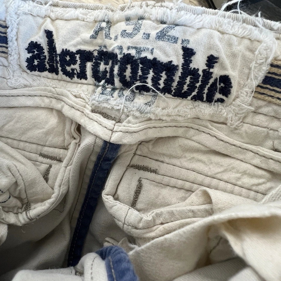 Pantalones de Colección Abercrombie Niños Talla 10 Beige A 92 Paracaidista Carga Militar Y2K Foto 3 de 4