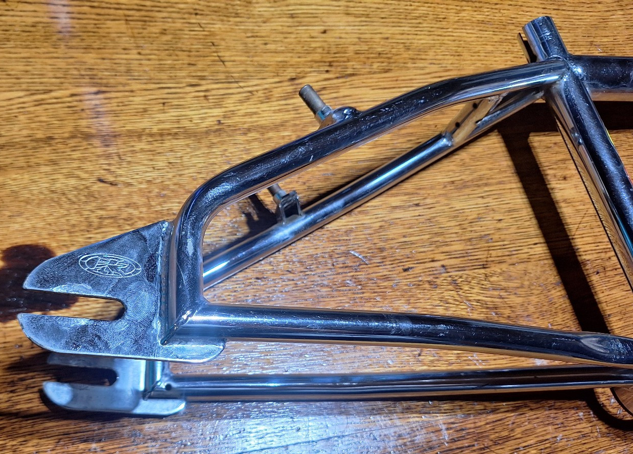 Vintage Chrome Robinson GT BMX Bike Frame 19.5 Top Tube (Dyno, Powerlite)