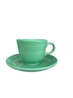 VINTAGE Fiesta Original Green  Cup And Saucer