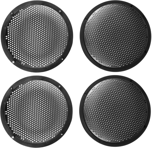 4-Pack 8 Black Plastic Audio Speaker Cover Durable Subwoofer Grill Horn Guard - Picture 1 of 8