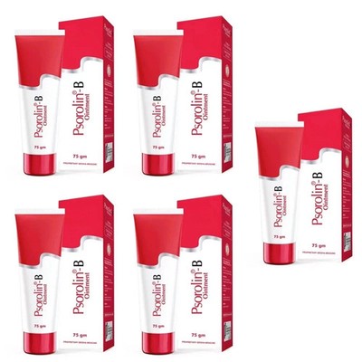 5 Pack of Dr JRK Psorolin-B Ointment Cream 75g Herbal AUTHENTIC LONG EXPIRY