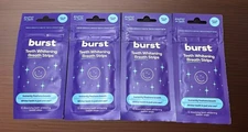 Burst Teeth Whitening Breath Strips Polar Mint 12 Strips Per Pack Exp 4/27 Lot/4