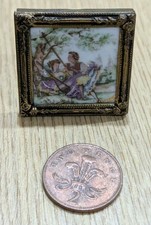 LIMOGES PORCELAIN D'ART MINATURE DOLLS HOUSE DECORATIVE PICTURE FRAME